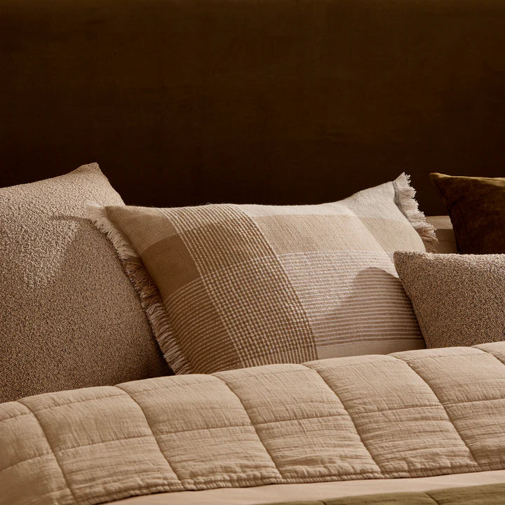George Charcoal Woven Cushion