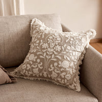 Lucinda White Embroidered Cushion