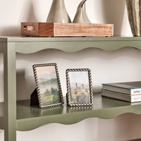 Antique Silver Rope Photo Frame