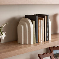 Archer Oat Speckle Bookend Set