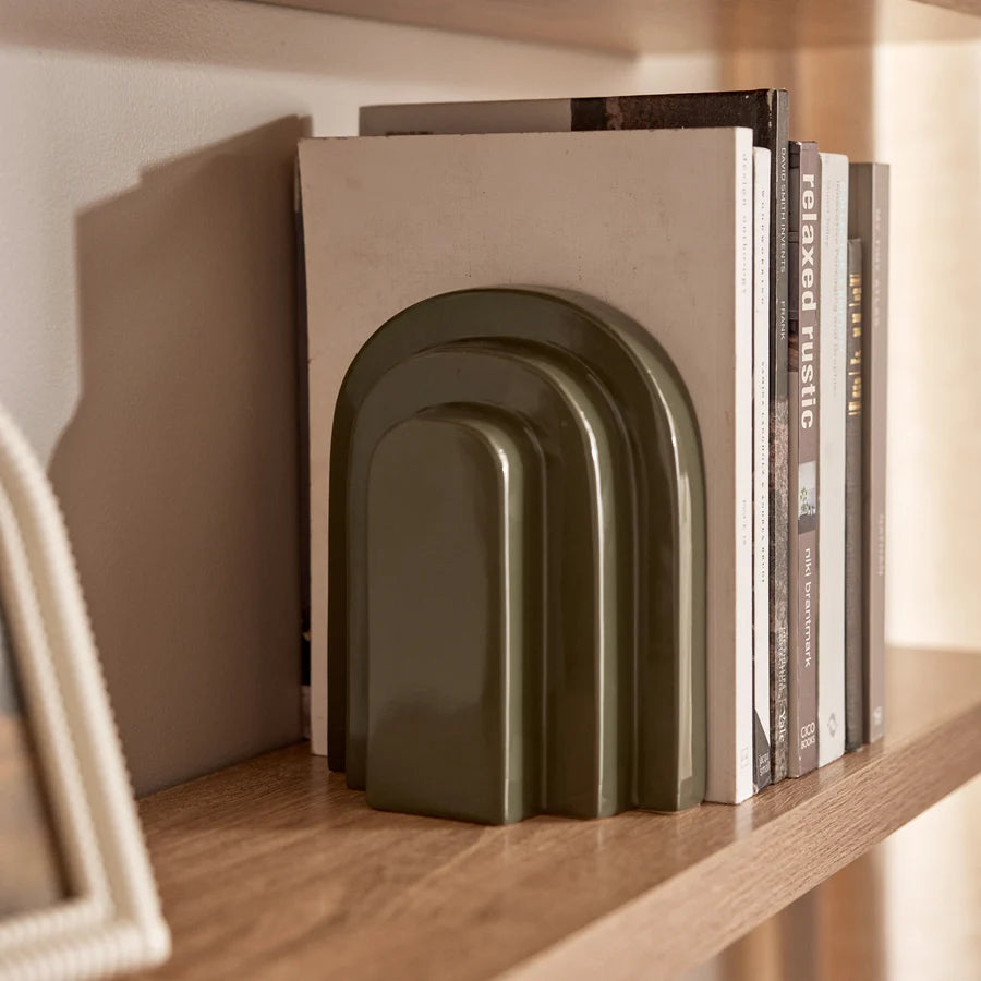 Archer Dark Green Bookend Set