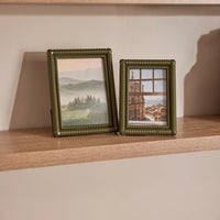 Rib Olive Green Photo Frame