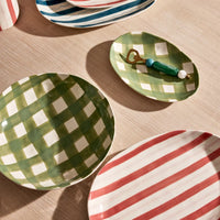 Oakley Dark Green Check Tableware