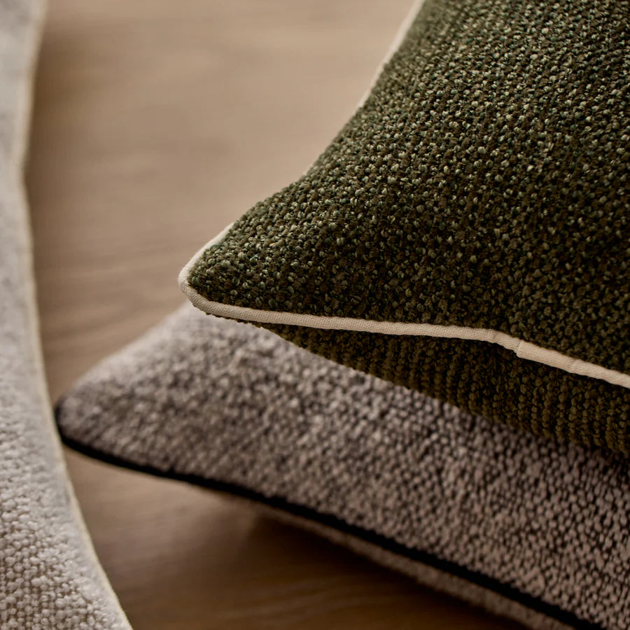 Casey Dark Green Textured Cushion