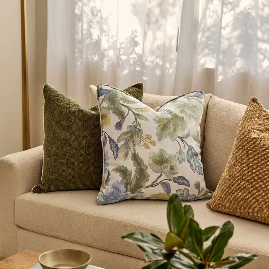 Casey Dark Green Textured Cushion