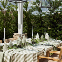 Estelle Green Stripe Napery