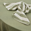 Estelle Green Stripe Napery