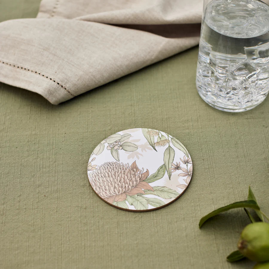 Glenelg Neutral Round Placemat Set 4