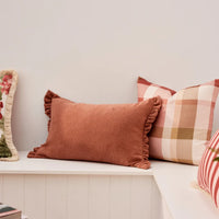 Willa Grapefruit Frill Cushion