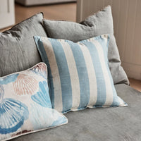 Rye Sky Blue Stripe Cushion