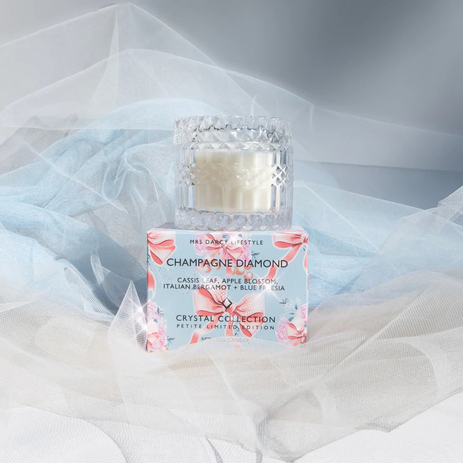 Candle (Petite) Champagne Diamond | Cassis Leaf, Apple Blossom, Italian Bergamot + Blue Freesia
