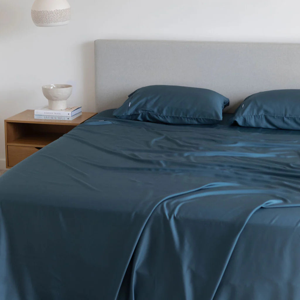 100% Organic Bamboo Sheet Set | Navy