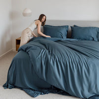 100% Organic Bamboo Sheet Set | Navy