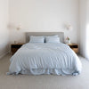 100% Organic Bamboo Sheet Set | Sky Gingham