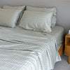 100% Organic Bamboo Sheet Set | Olive Stripe