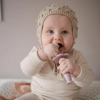 Mushie Training Toothbrush | Cambridge Blue
