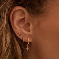 Clover Huggies | Yellow Gold