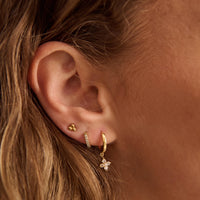 Clover Huggies | Yellow Gold
