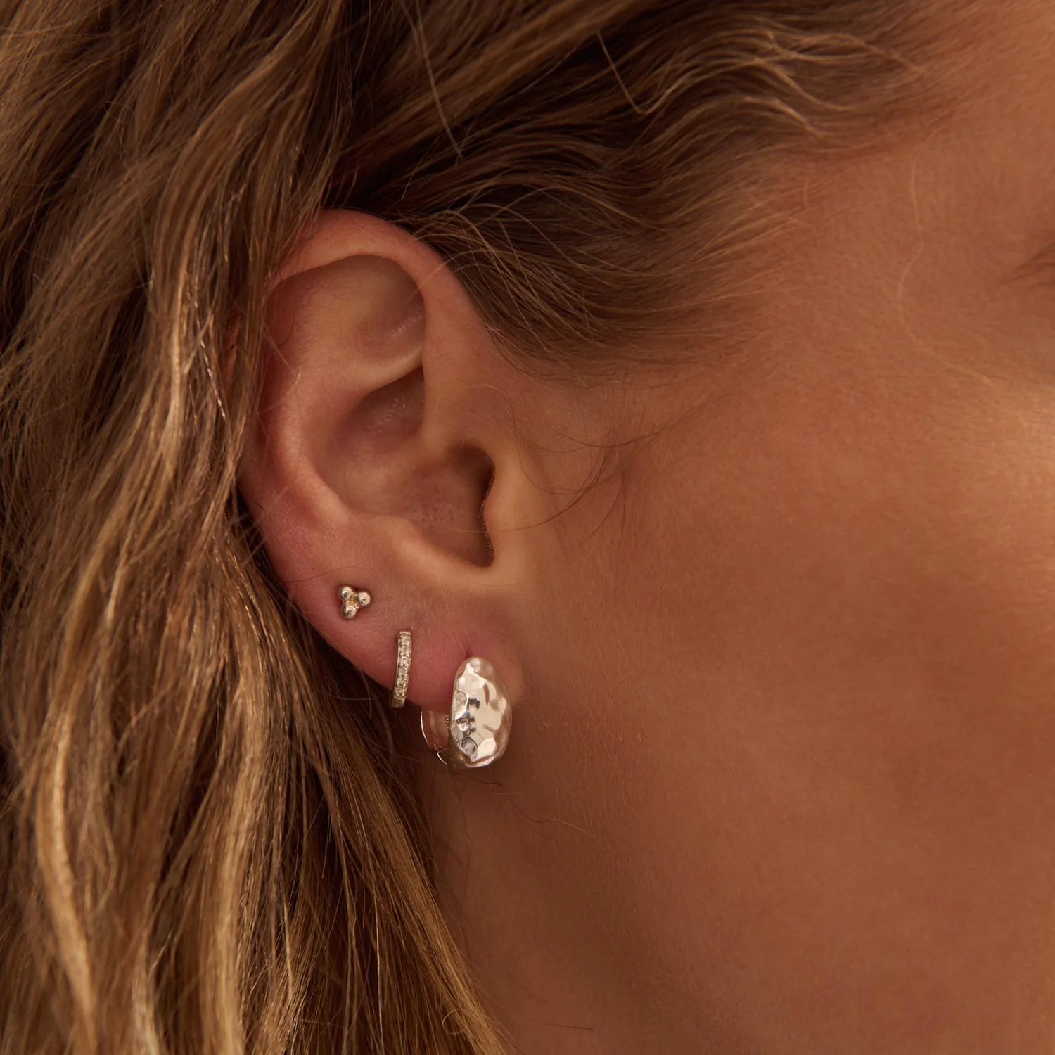 Dew Huggies | Sterling Silver