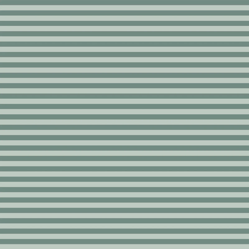 Sage Stripe / Check Organic Muslin Wrap Set