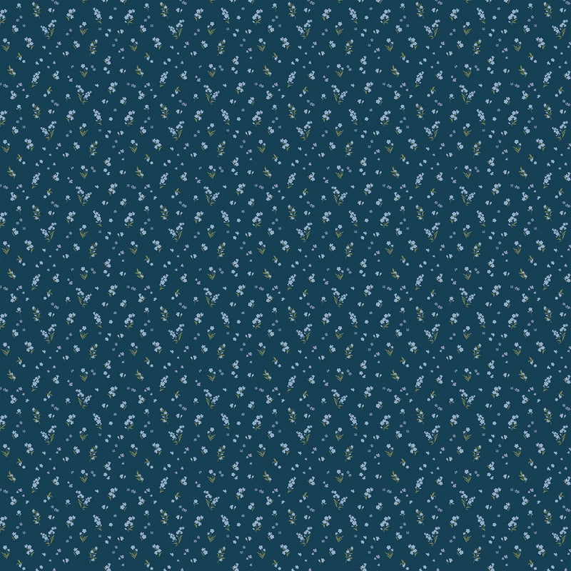 Forget-Me-Not Navy / Delphinium Organic Muslin Wrap Set