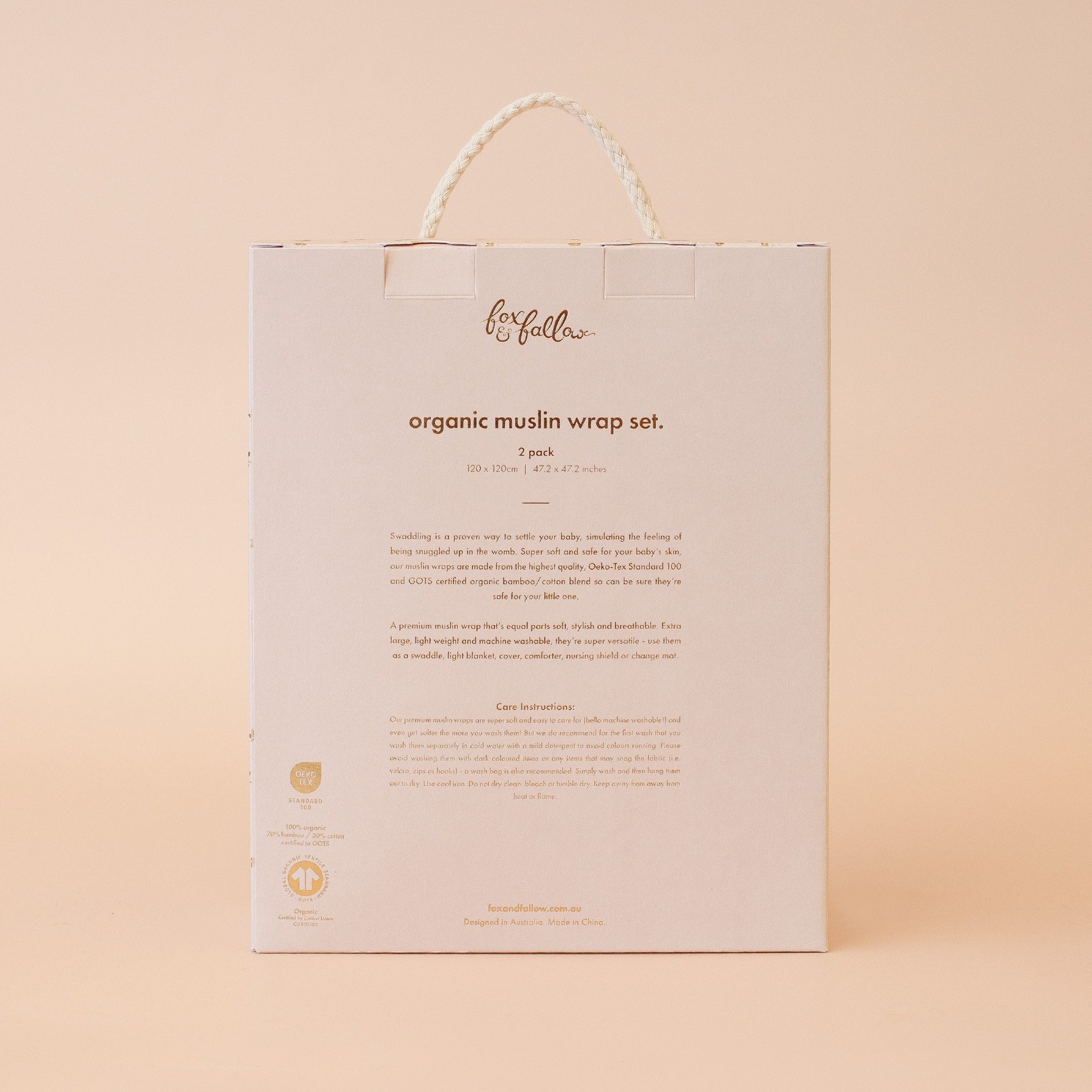 Meadow / Sweet Pea Organic Muslin Wrap Set