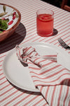 Carol Red Stripe Napery