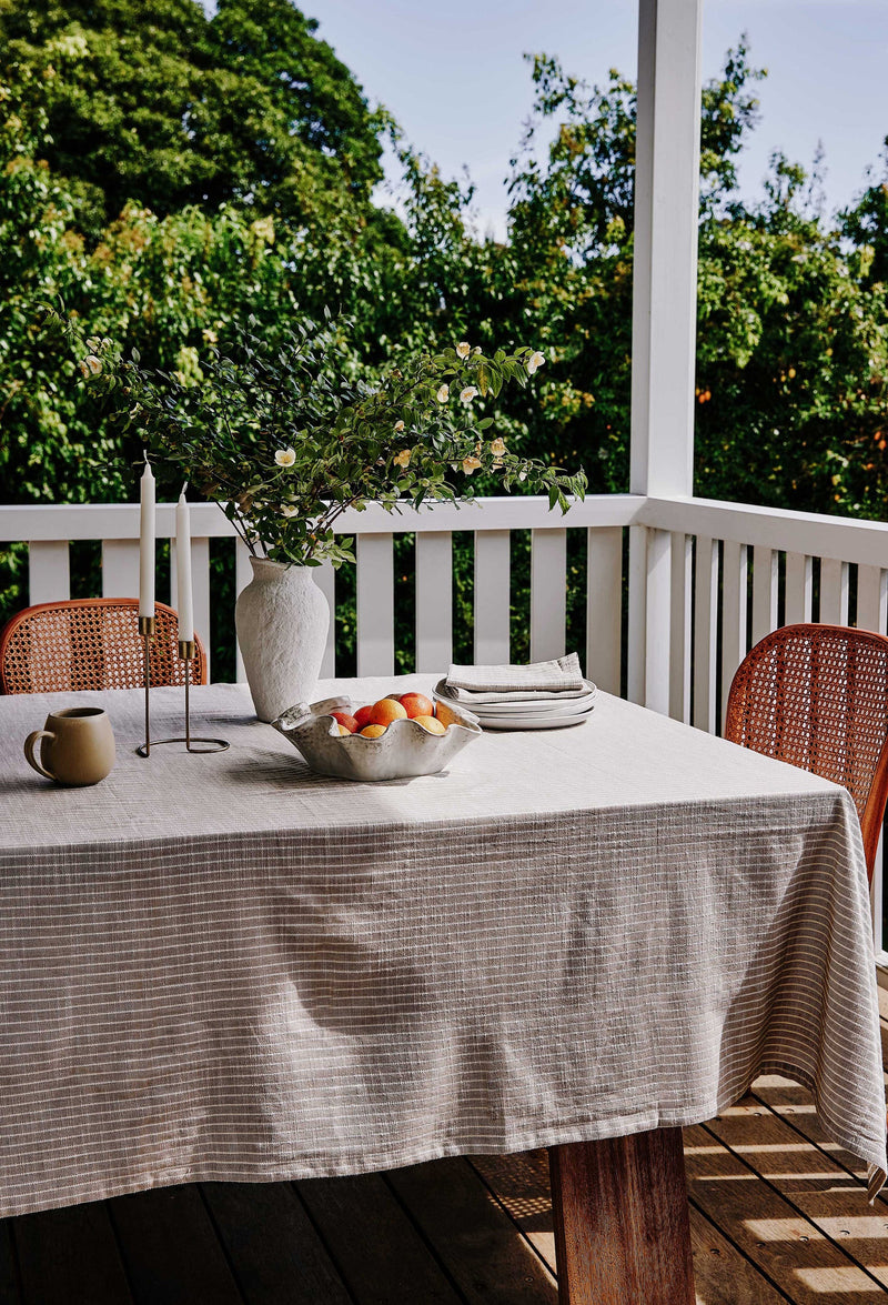 Bowral Neutral Stripe Napery