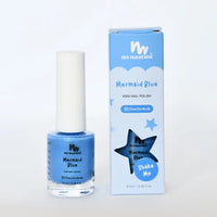 Mermaid Blue Water-Based, Scratch off Nail Polish for Kids | 8.5ml