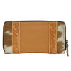 Moore | Cowhide & Tooling Leather Boot Stitch Zippered Wallet