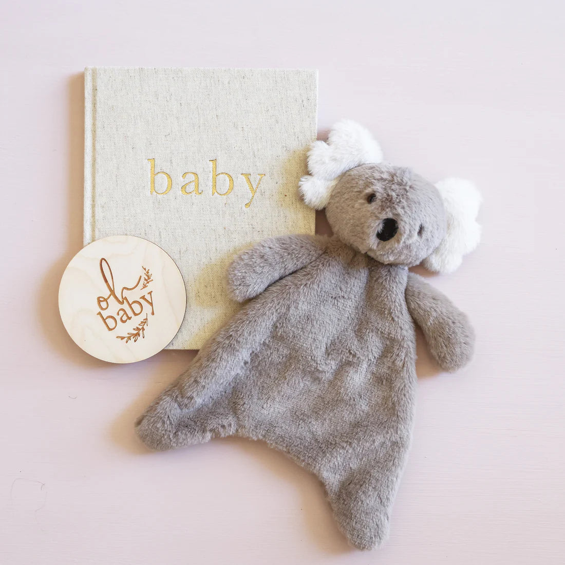 Plush Baby Koala Comforter 34cm | Grey
