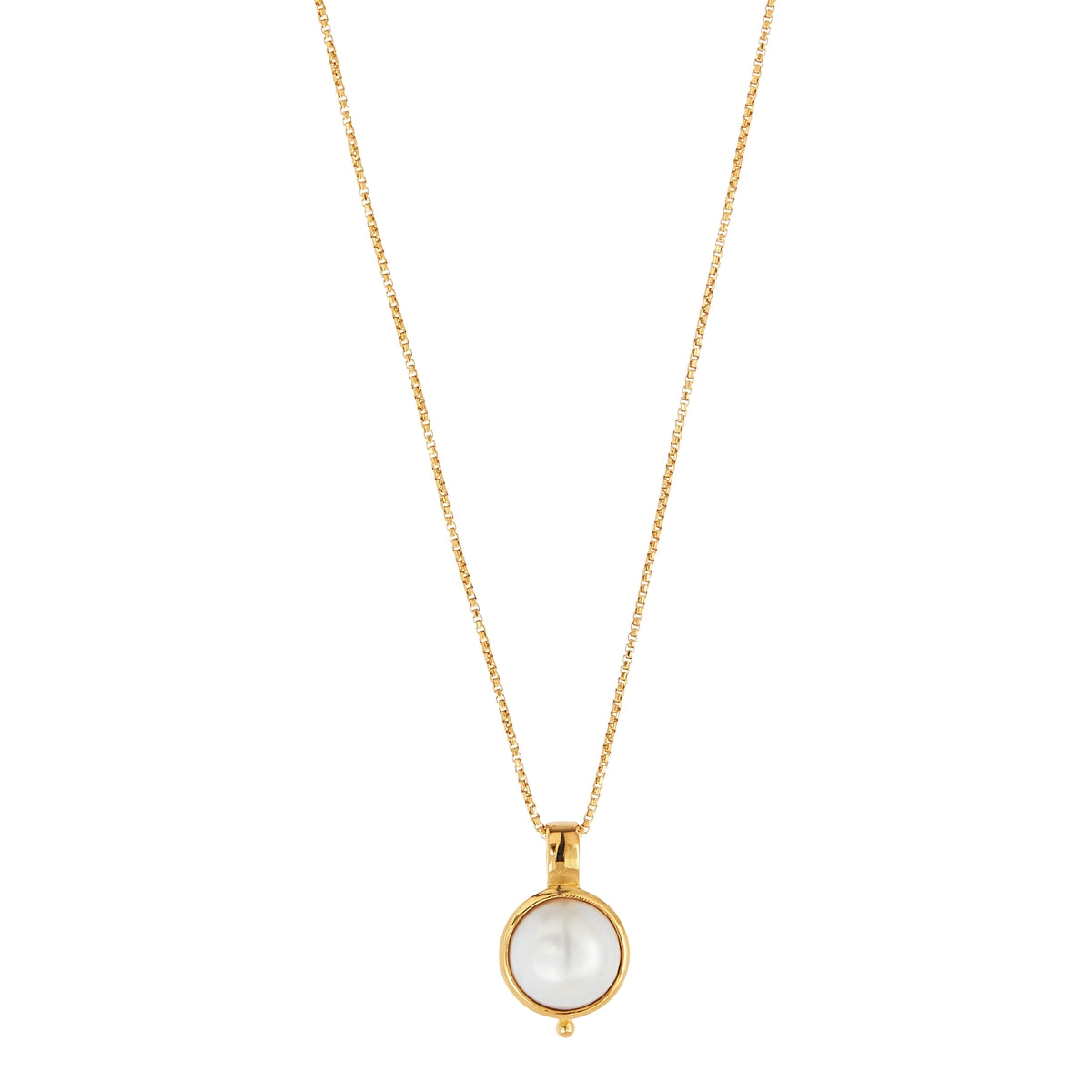 Garland Yellow Gold Pearl Necklace