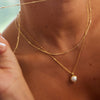 Garland Yellow Gold Pearl Necklace