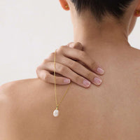 Isla Yellow Gold Pearl Necklace