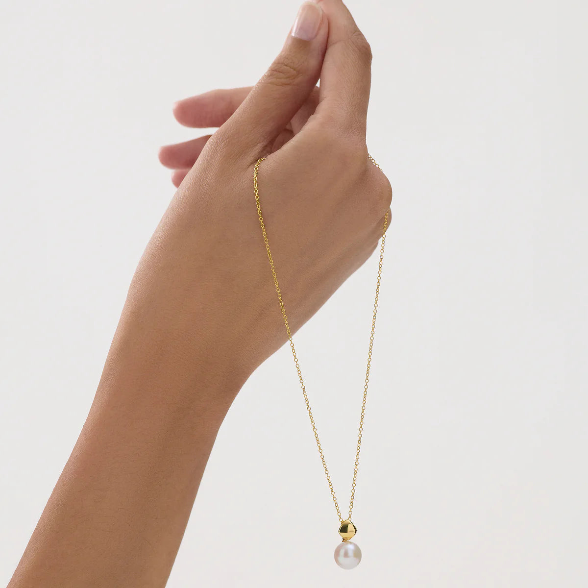 Mirage Yellow Gold Pearl Necklace