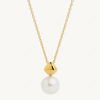 Mirage Yellow Gold Pearl Necklace