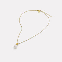 Ocean Drift Yellow Gold Pearl Necklace