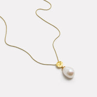 Ocean Drift Yellow Gold Pearl Necklace