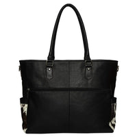 Cowhide and Leather Nappy Bag