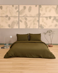 Pillowcase Pair | Green Olive
