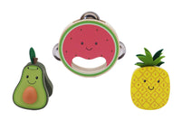 Wooden Fruit 3pc Musical Set | Watermelon, Pineapple & Avocado