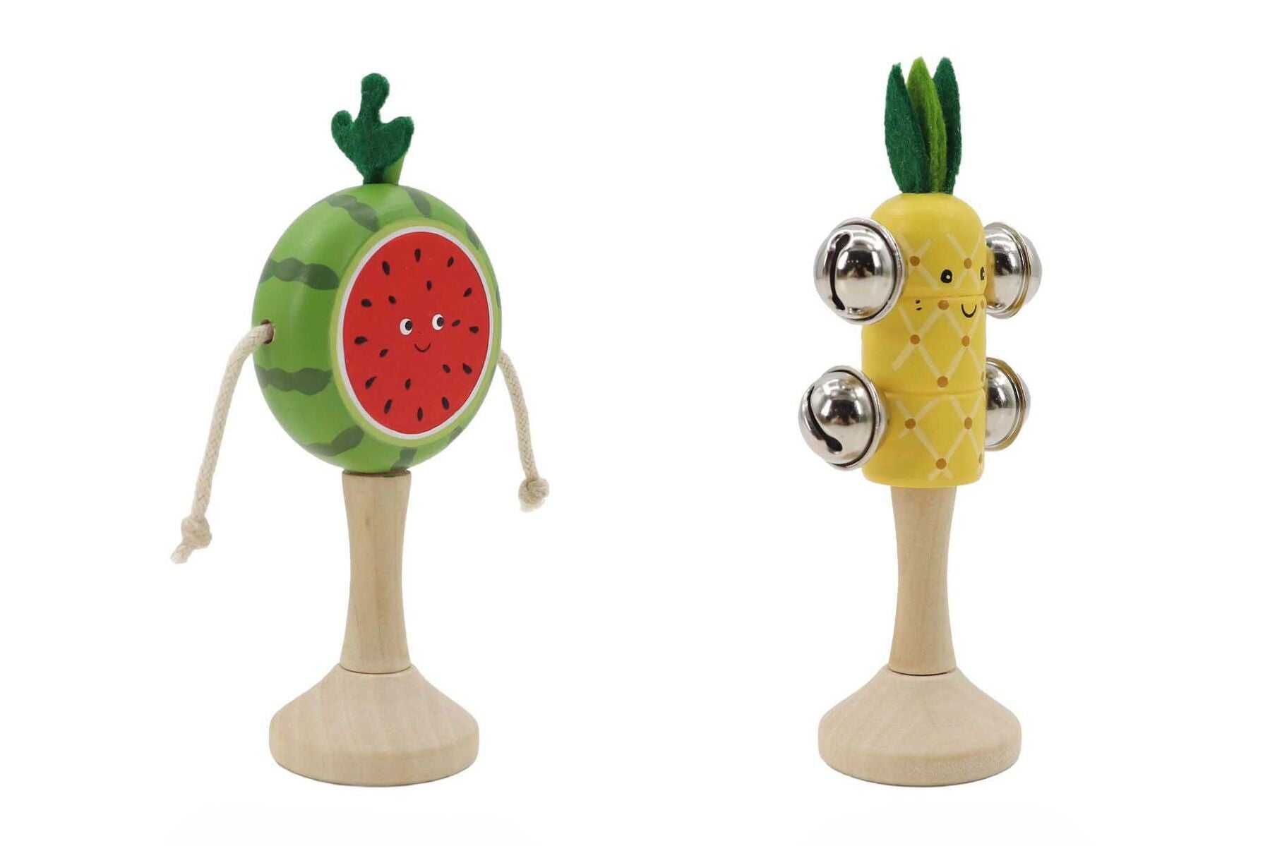 Wooden Fruit Musical Set | Watermelon & Pineapple