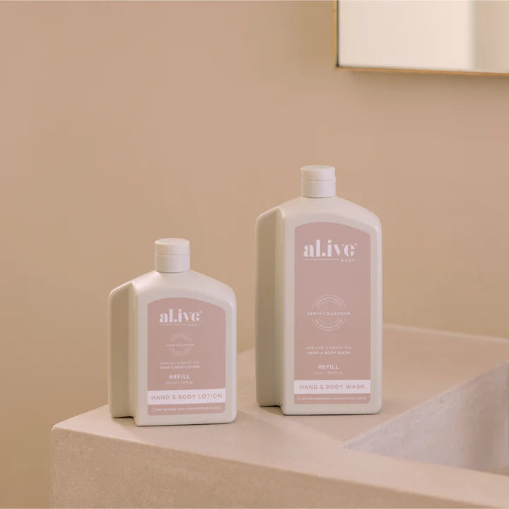 Lotion or Wash Refill Bottle | Apricot & Sweet Fig