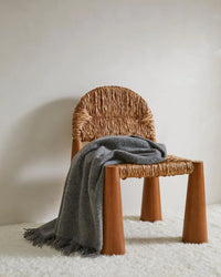 Nevis Lambswool Throw | Charcoal | 130 x 200cm