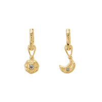 Night Sky Huggies | 18KT Yellow Gold Plate