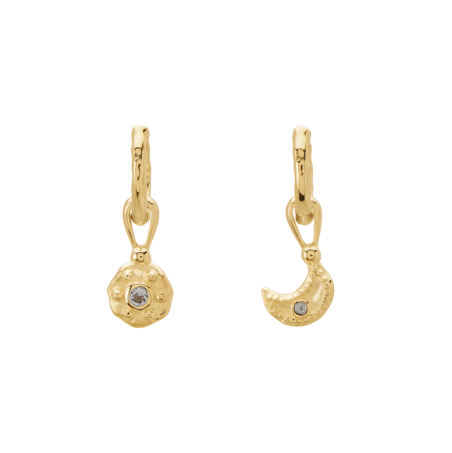 Night Sky Huggies | 18KT Yellow Gold Plate