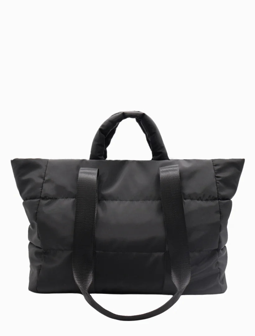 Quilted Voyager Bag | Black
