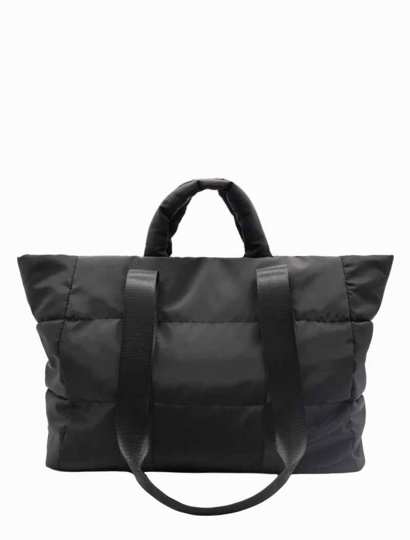 Quilted Voyager Bag | Black