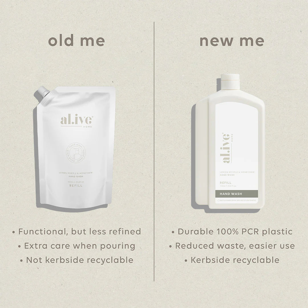 1L Hand Wash Refill | Lemon Myrtle & Honeydew