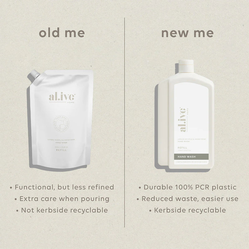 1L Hand Wash Refill | Lemon Myrtle & Honeydew